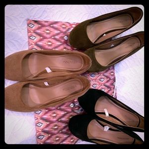 Merona suede wedges 7.5